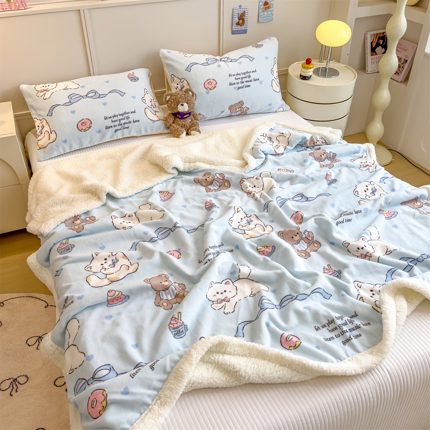 Milk Velvet Blanket, Double-sided Soft and Delicate