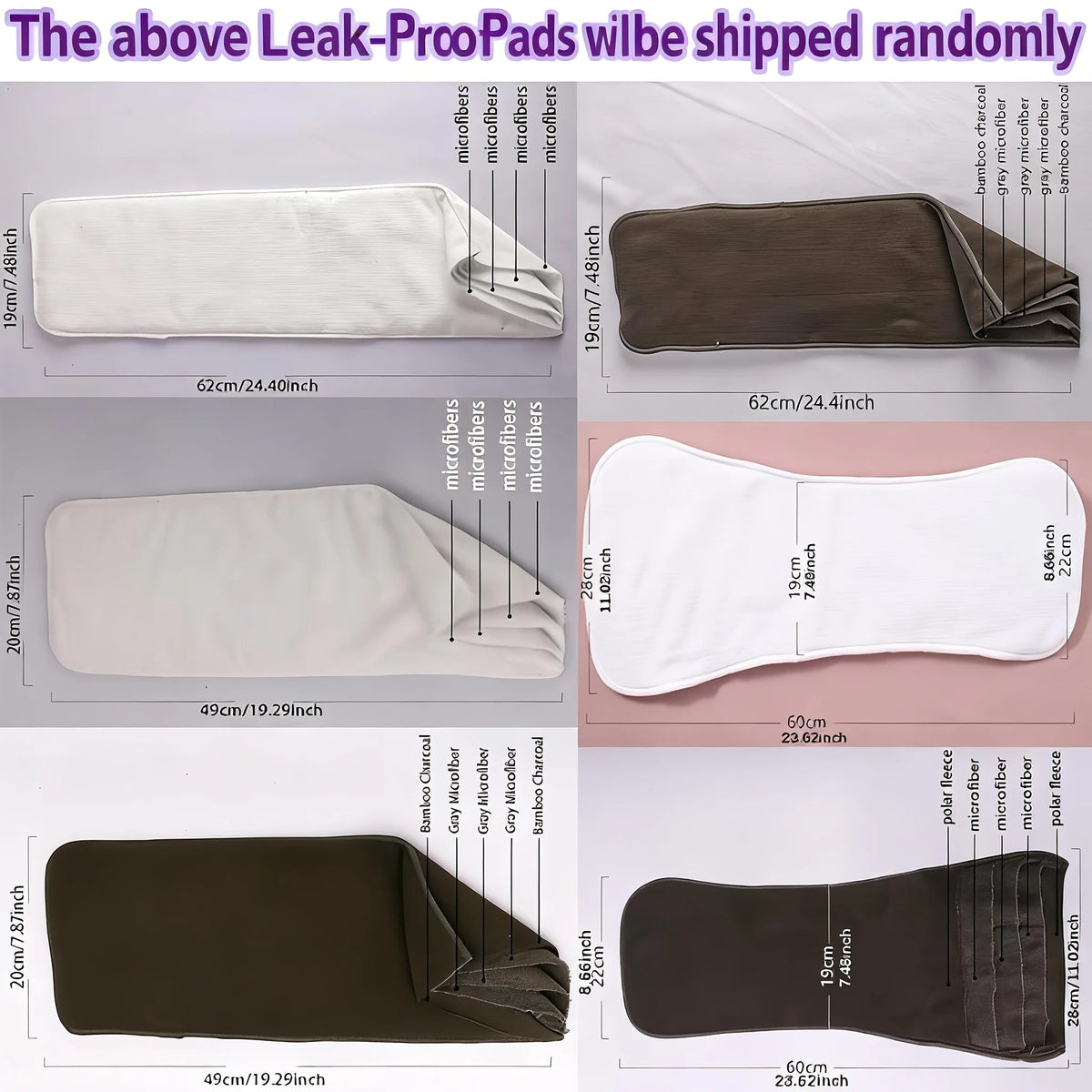 2Pcs Leakproof Adult Incontinence Pants Set 1 Pants+1 Replaceable Pad Breathable Adjustable Waist Washable