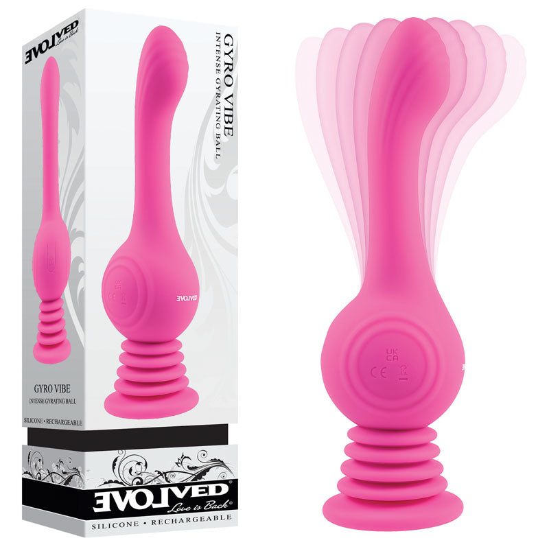 APRIL SPECIAL-Evolved GYRO VIBE - Pink 24.8 cm USB Rechargeable Super Vibrator