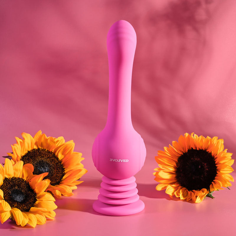 APRIL SPECIAL-Evolved GYRO VIBE - Pink 24.8 cm USB Rechargeable Super Vibrator