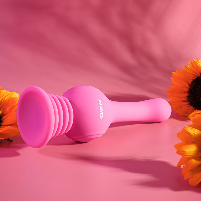 APRIL SPECIAL-Evolved GYRO VIBE - Pink 24.8 cm USB Rechargeable Super Vibrator