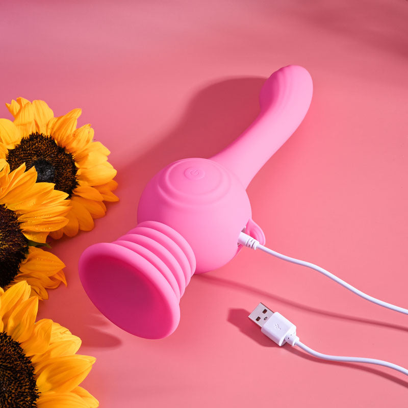 APRIL SPECIAL-Evolved GYRO VIBE - Pink 24.8 cm USB Rechargeable Super Vibrator