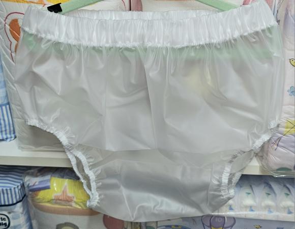 Plastic Nappy Cover - Frosted size Large
