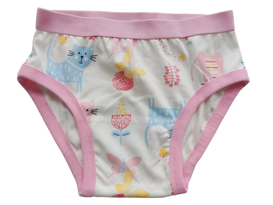Pink Cat Cotton Panties
