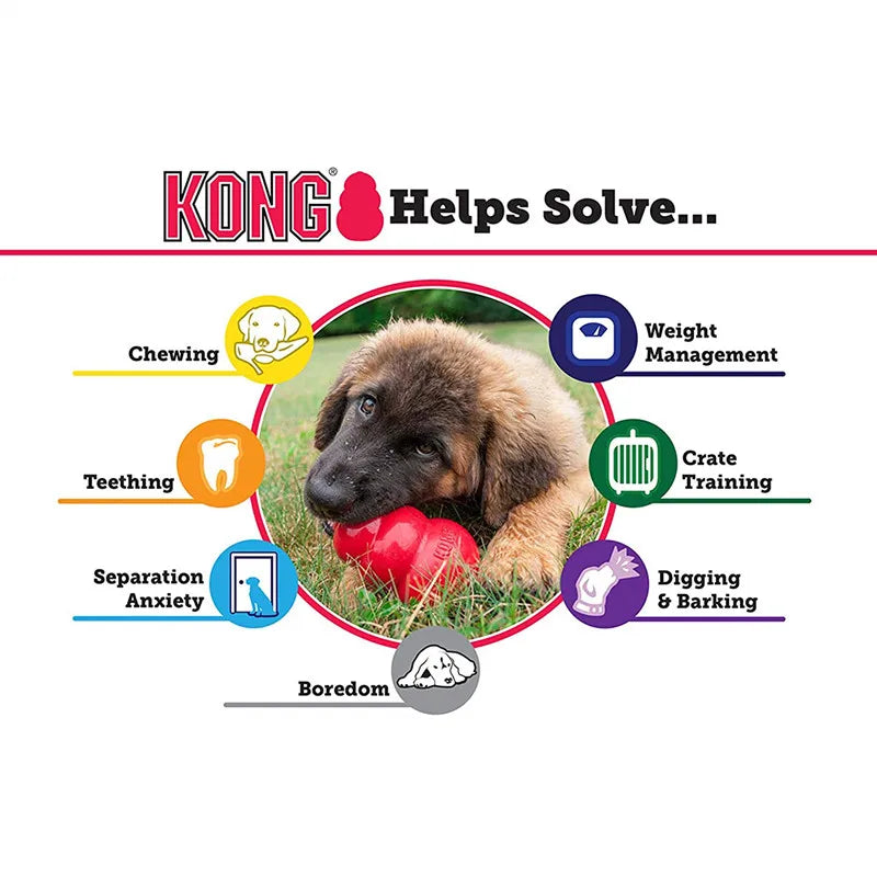 KONG Puppy Natural Teething Rubber Dog Chew Toy
