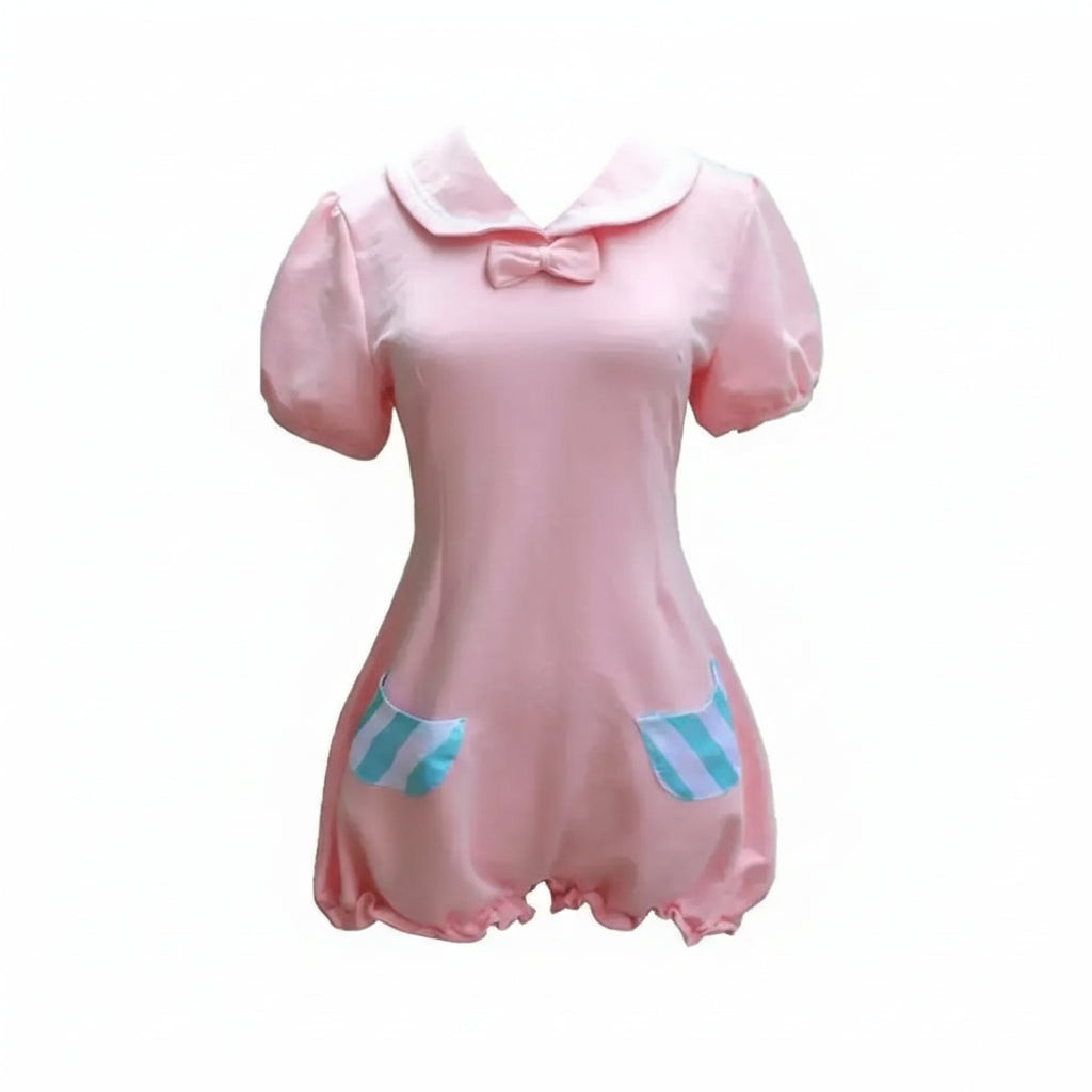 Cute Kawaii Romper with Collar