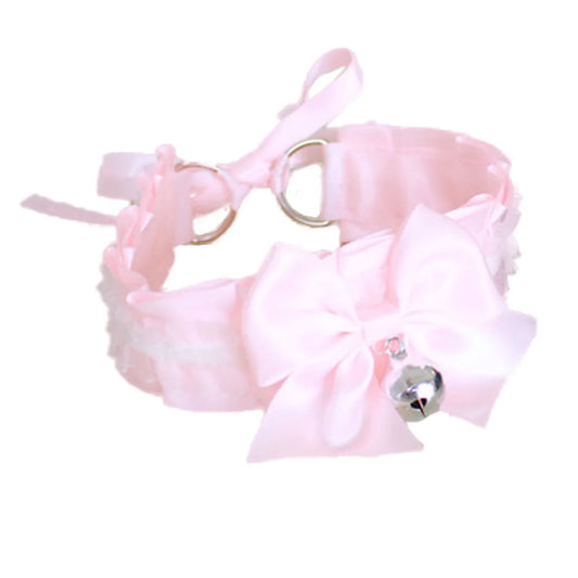 Sissy Adult Kitten Pink Play Collar Choker