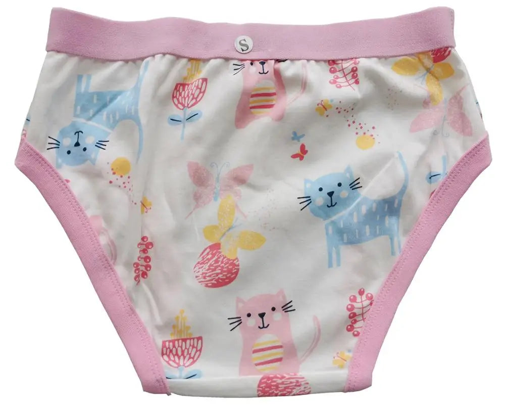 Pink Cat Cotton Panties