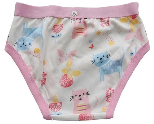 Pink Cat Cotton Panties