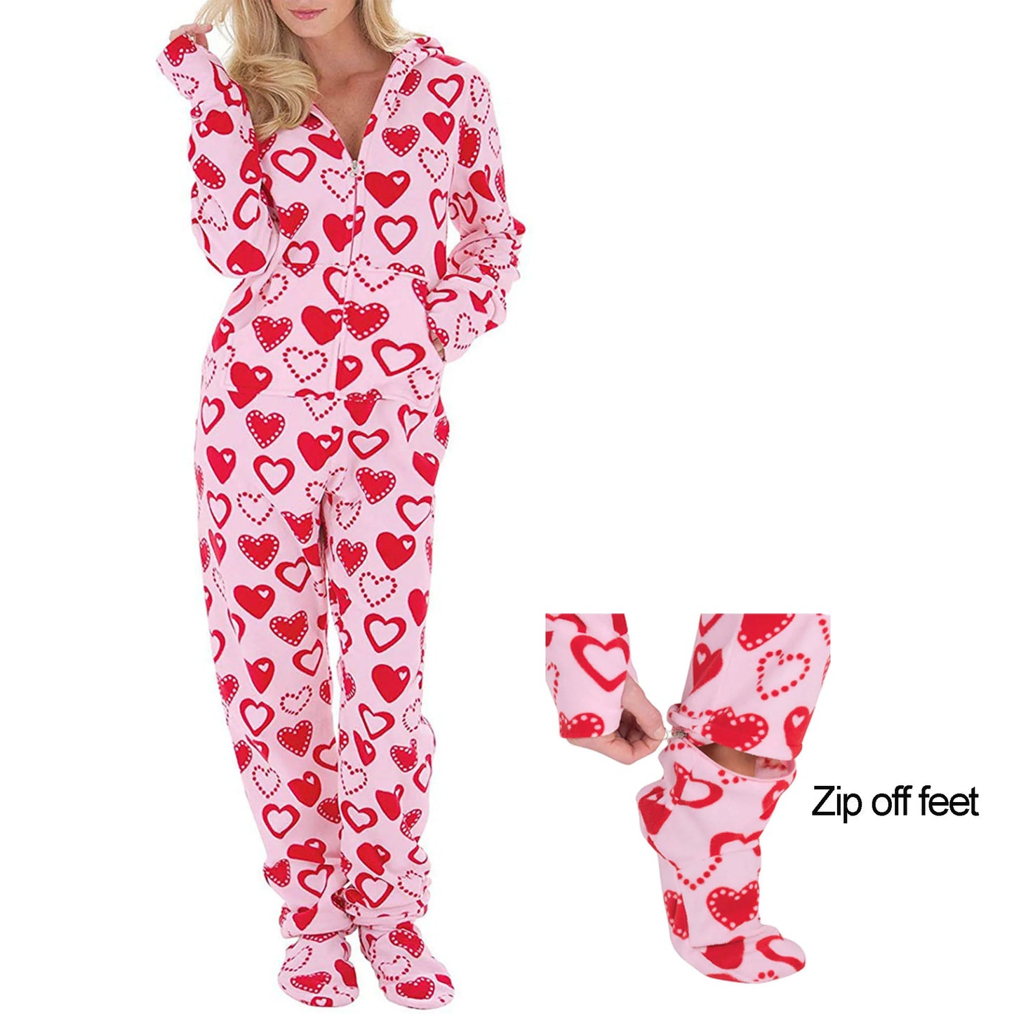 Fleece Printed Footed Onesie