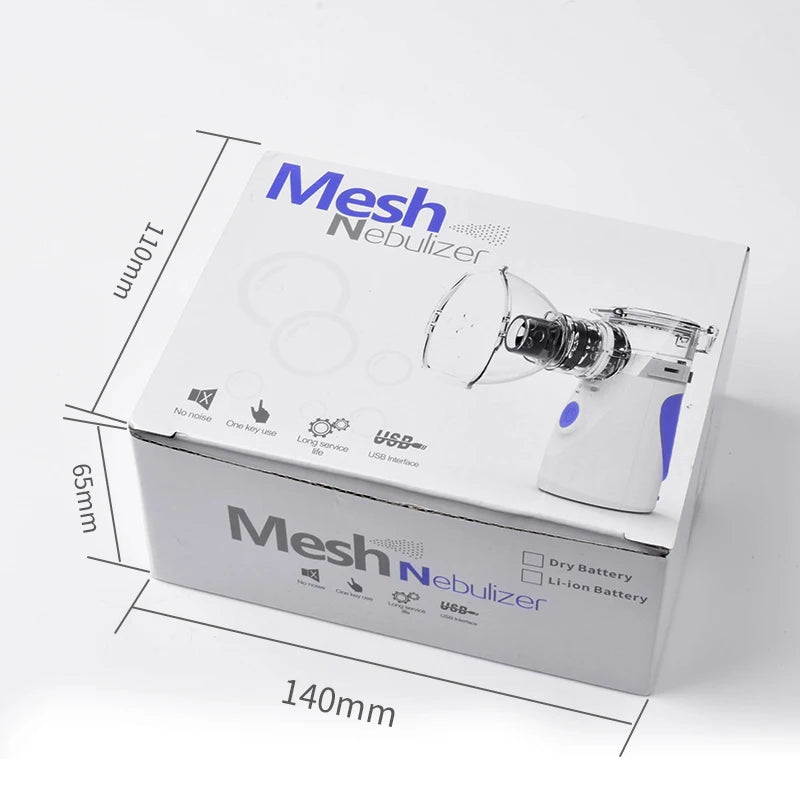 Health Care Mini Handheld Portable Inhale Nebulizer Silent Ultrasonic Inalador Nebulizador Children Adult Rechargeable Automizer