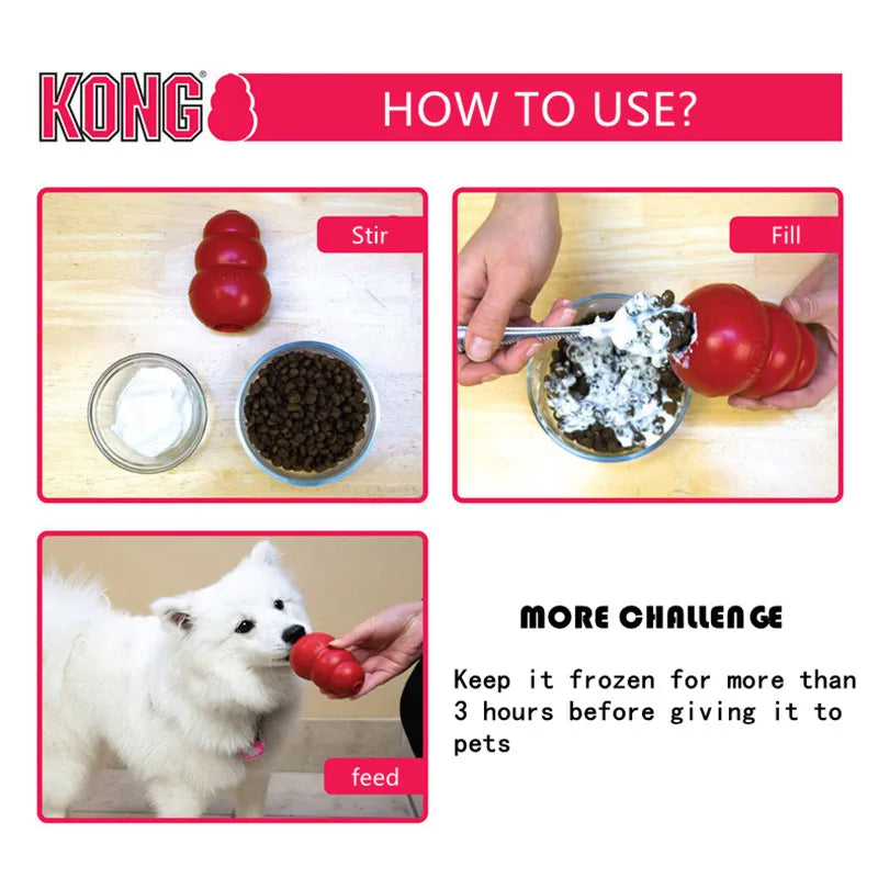 KONG Puppy Natural Teething Rubber Dog Chew Toy