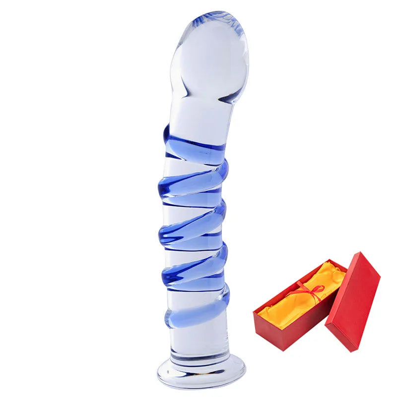 Crystal Glass Dildos Masturbator Realistic Dildo Penis Large G-spot Anal Butt Plug Adult Sex toys for Women Sex Tools Females