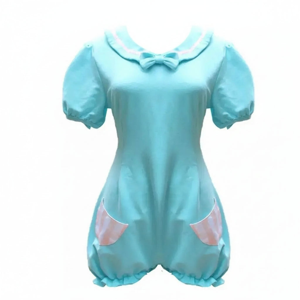 Cute Kawaii Romper with Collar