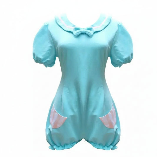 Cute Kawaii Romper with Collar