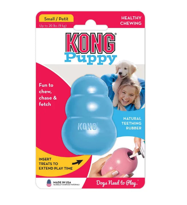 KONG Puppy Natural Teething Rubber Dog Chew Toy