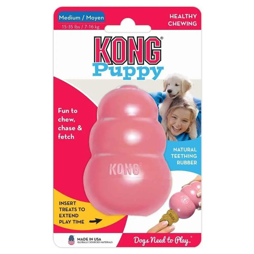 KONG Puppy Natural Teething Rubber Dog Chew Toy