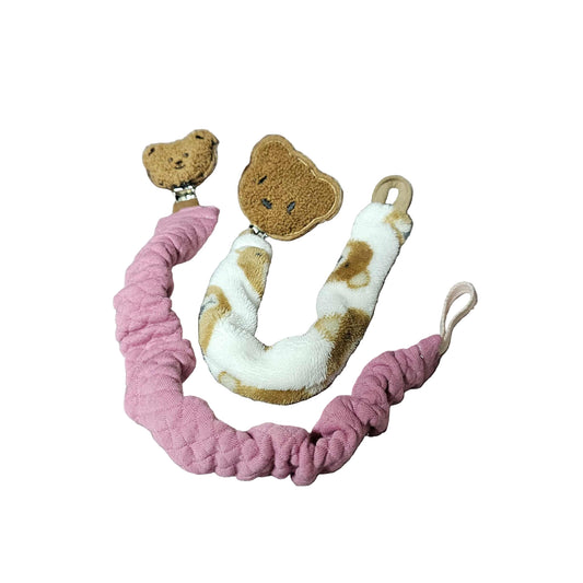 Handmade Plush Pacifier Clips