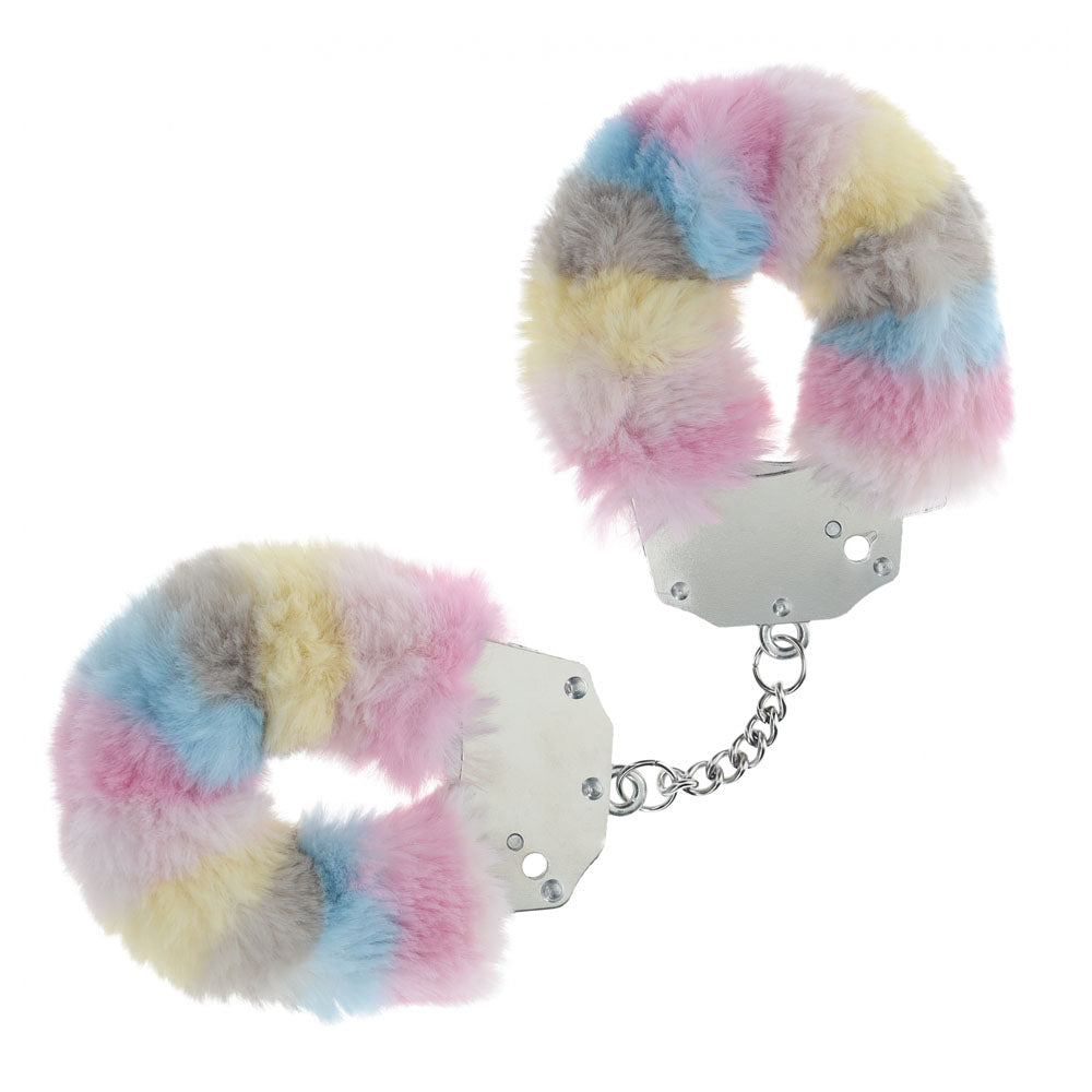 OUCH! Heavy-Duty Fluffy Cuffs - Multicoloured  Restraints
