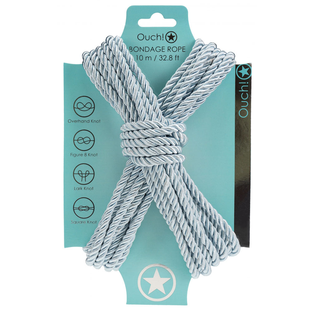 OUCH! 10M - Powder Blue Nylon Bondage Rope