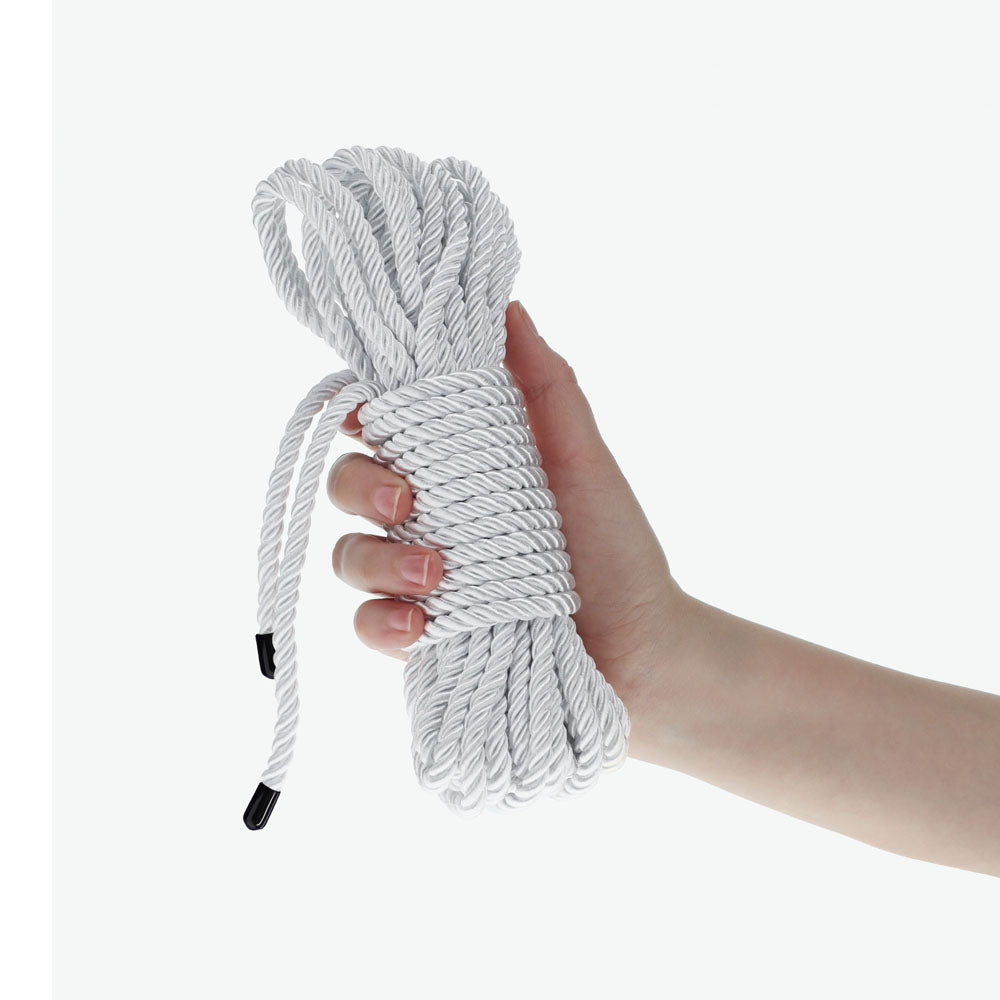 OUCH! 10M - Silver Nylon Bondage Rope