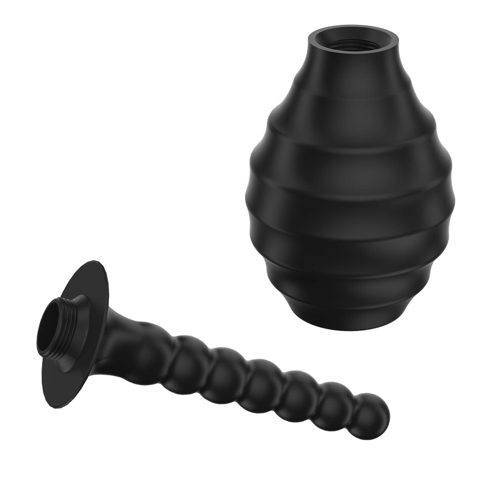 MR PLAY Anal Douche M7 - Black unisex- 330 ml Capacity