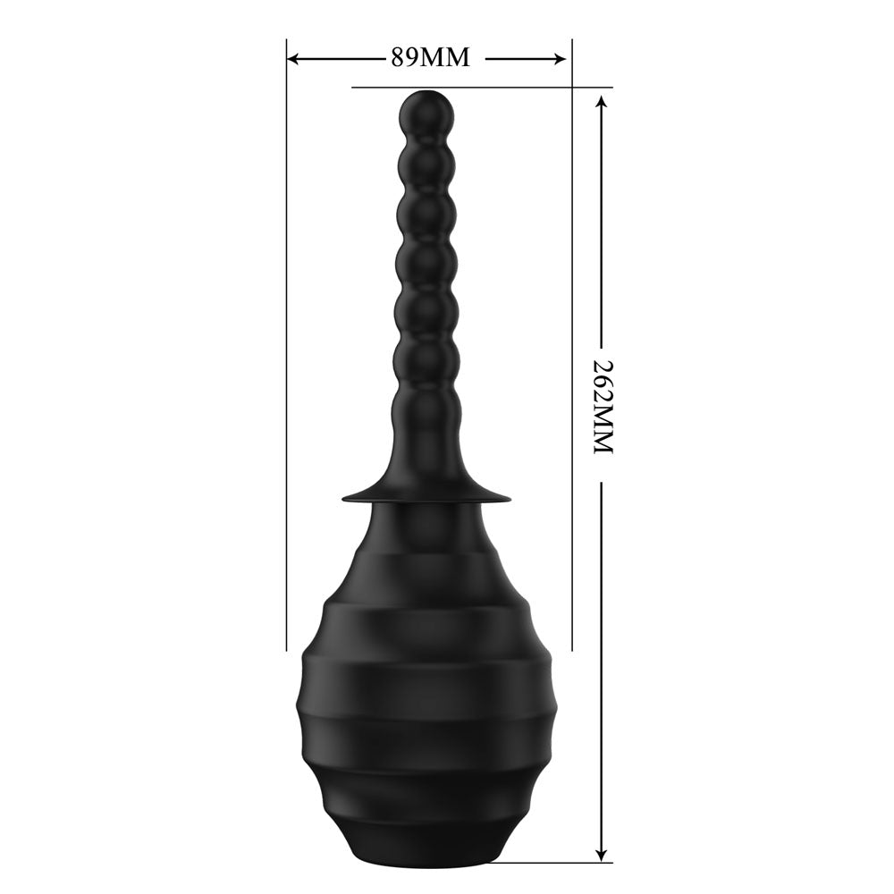 MR PLAY Anal Douche M7 - Black unisex- 330 ml Capacity
