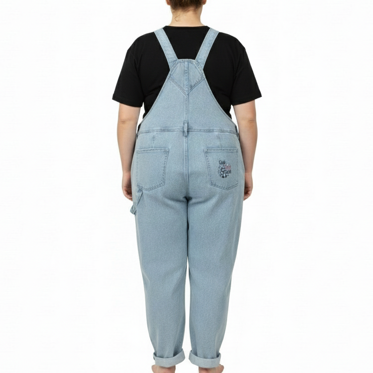 Denim Racoon Overalls