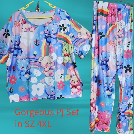 Gorgeous Teddy Bear Pj set SZ4XL