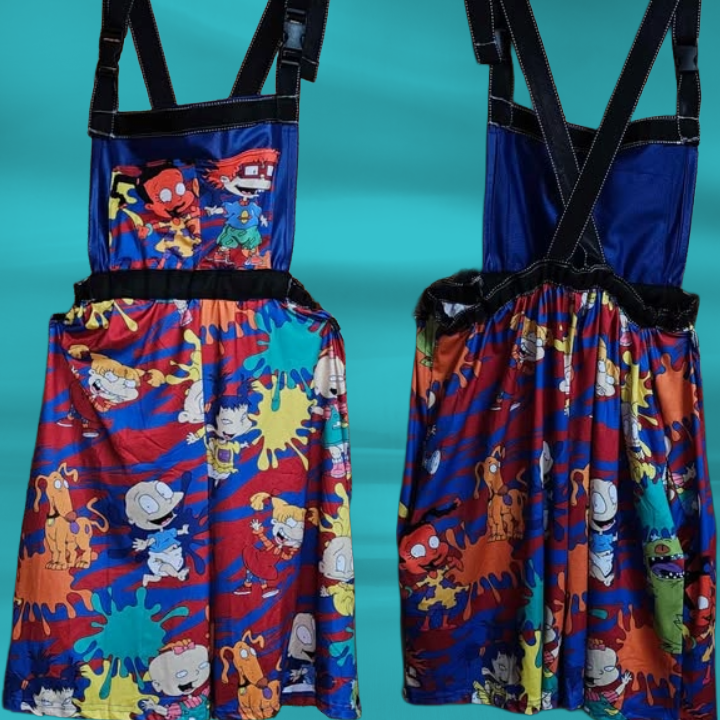 🎉 Cute Adult-Sized Rugrats Overalls – Men's Size Large 🎉