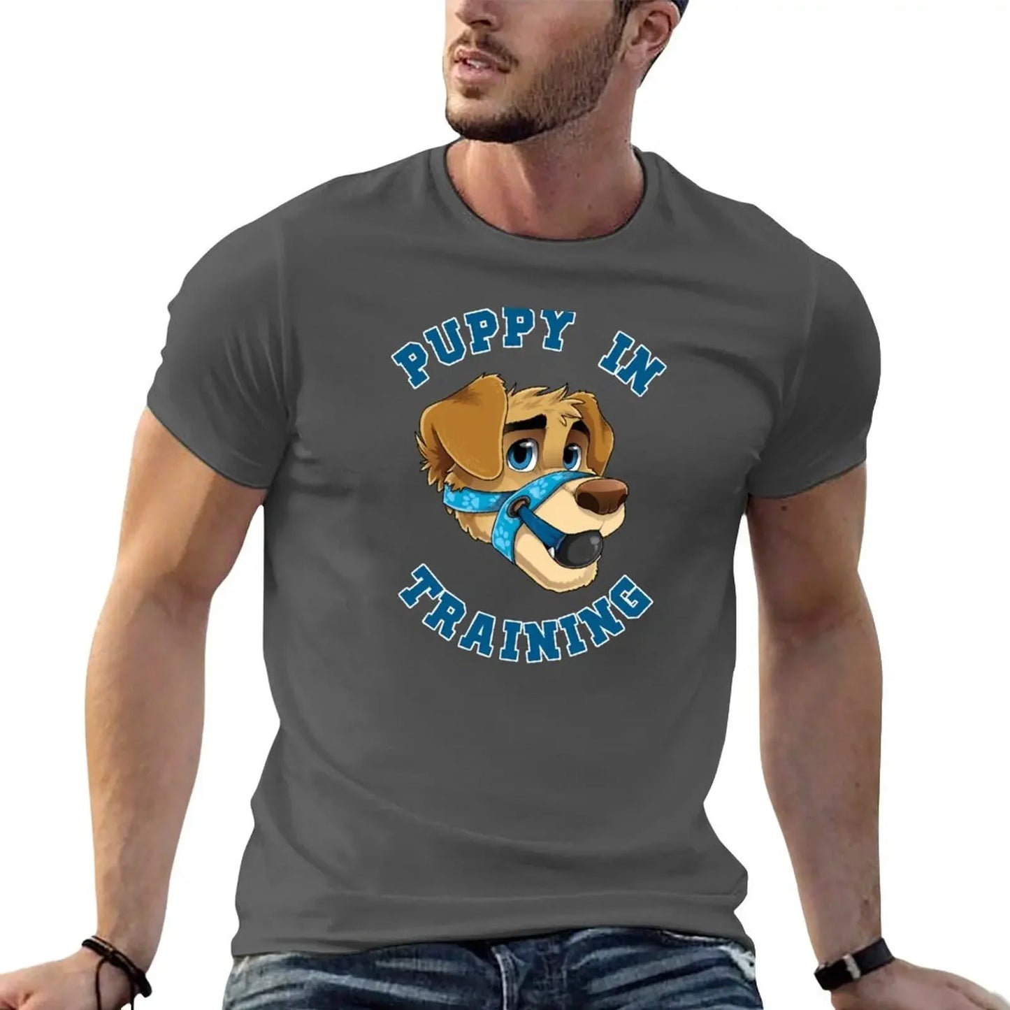 Puppy in Training- Pup Play Kink Design T-shirt up to 6XL