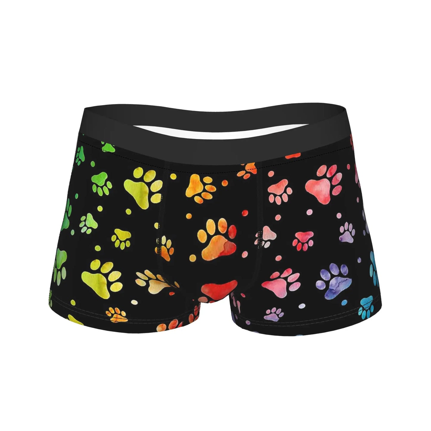 Men's Pet Prints Dog Boxer Briefs Breathable Underpants M-XXL