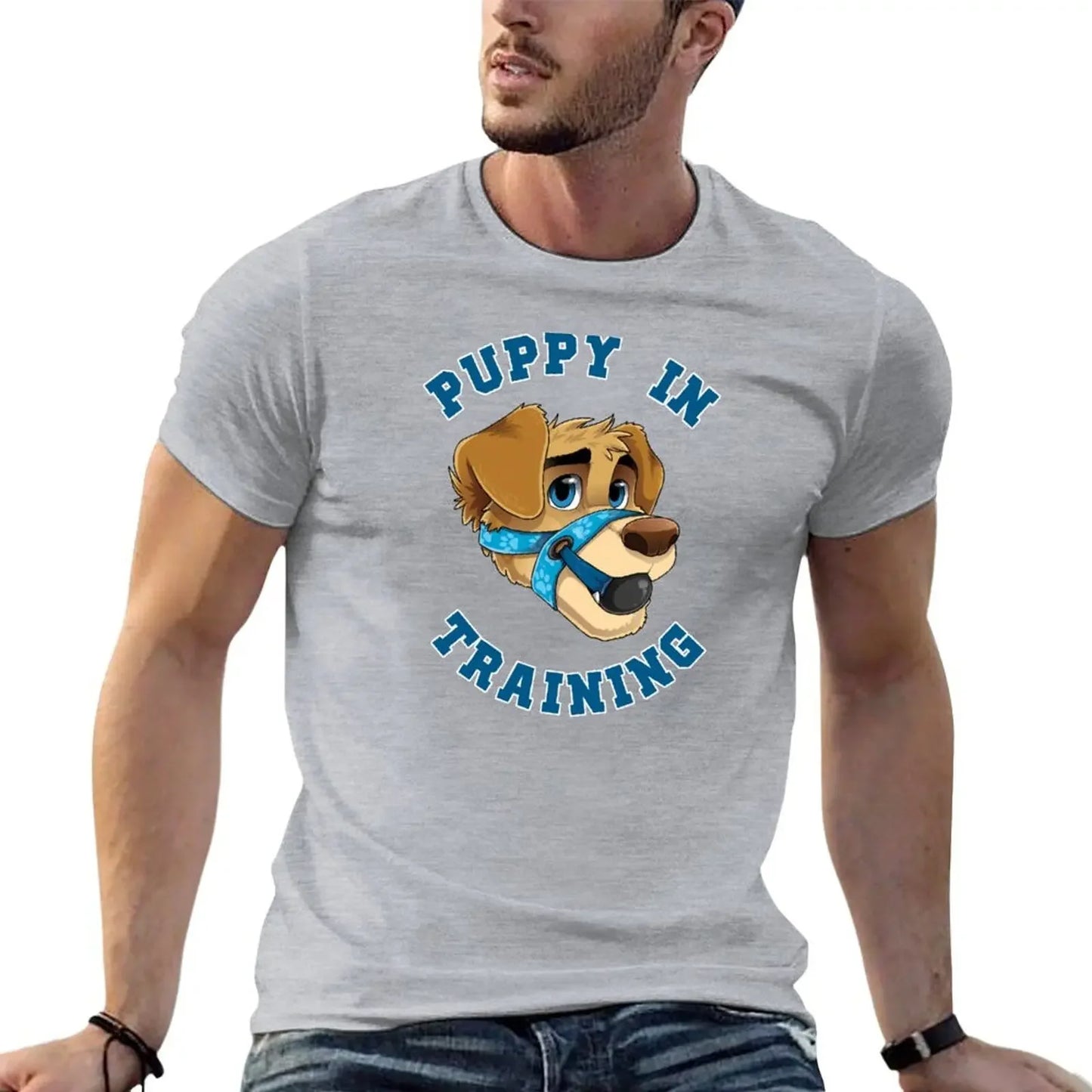 Puppy in Training- Pup Play Kink Design T-shirt up to 6XL