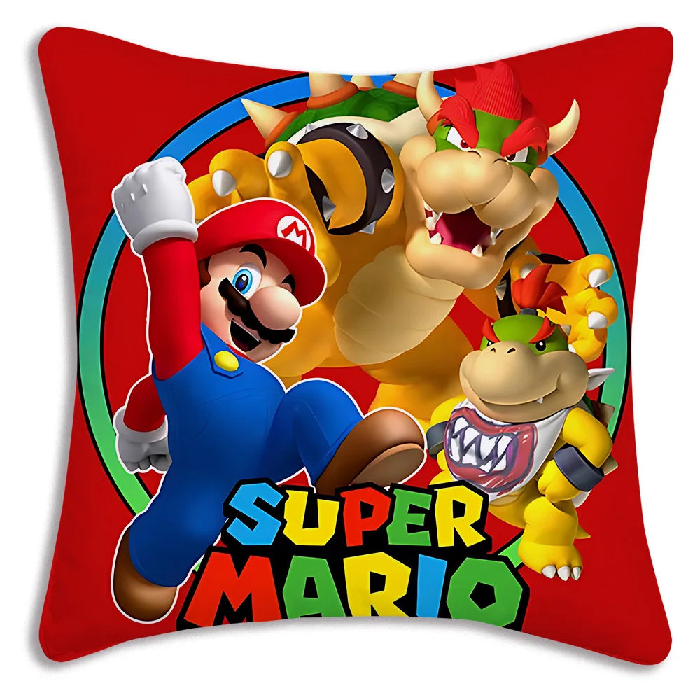 Mario's Plush Cute Cushion Cover, Decorative Home Double-sided Printing