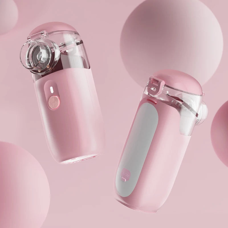 AiQUE Silent 3.7μm Mini Portable Nebulizer Shipping Free Medical Ultrasound Breathing Inhaler  Runny Nose Mobile Steam Device