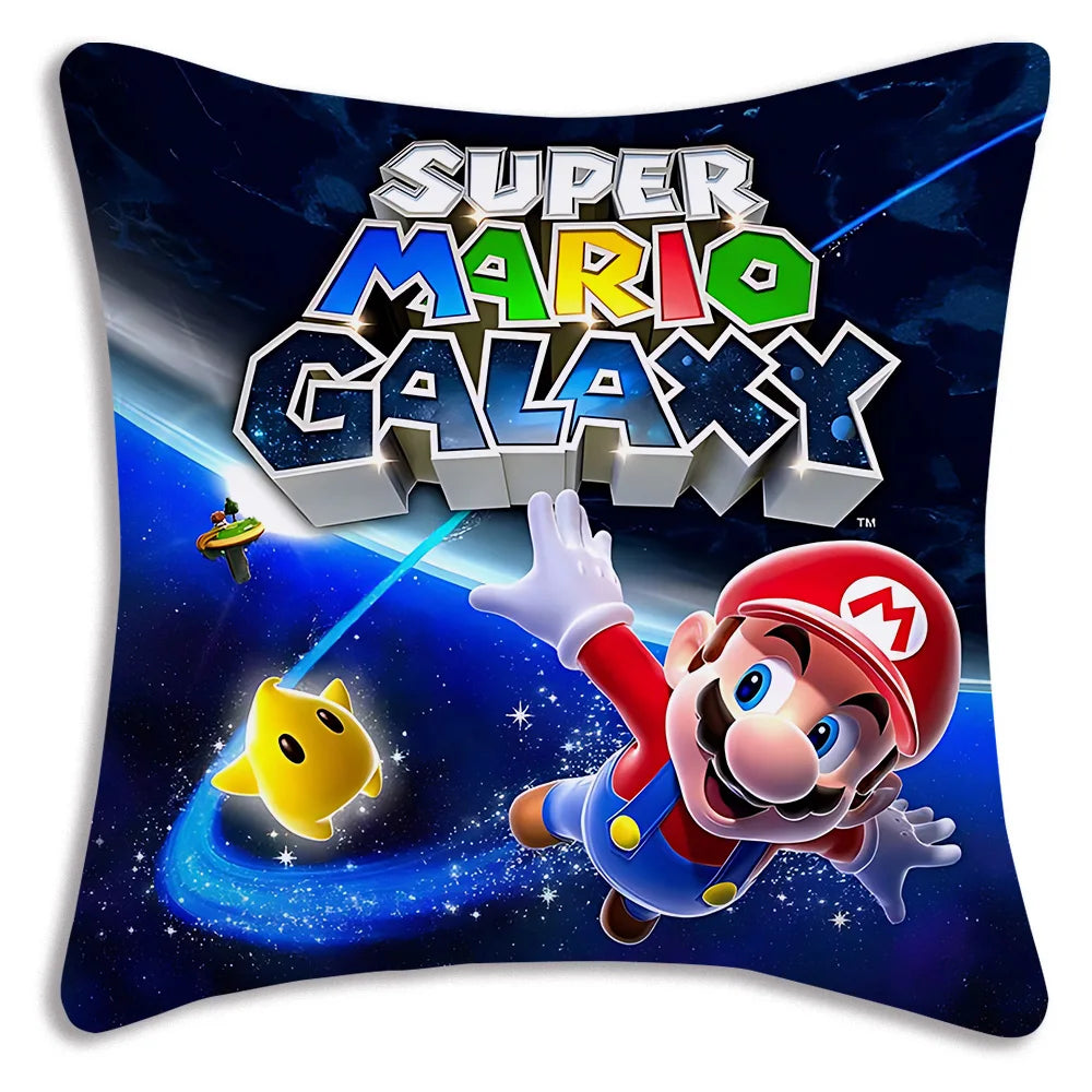 Mario's Plush Cute Cushion Cover, Decorative Home Double-sided Printing