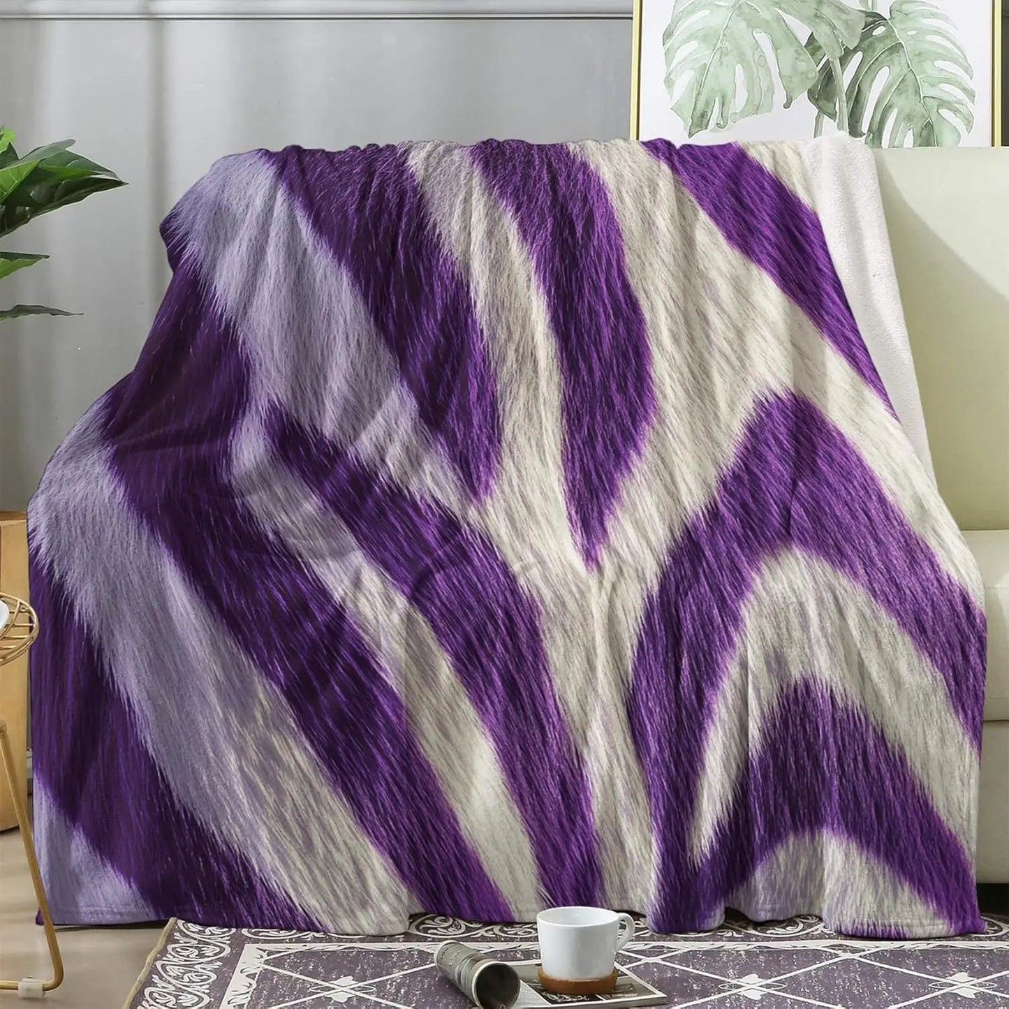 Multi Patterned Fleece Blankets for Couch Bed Sofa- Super Soft