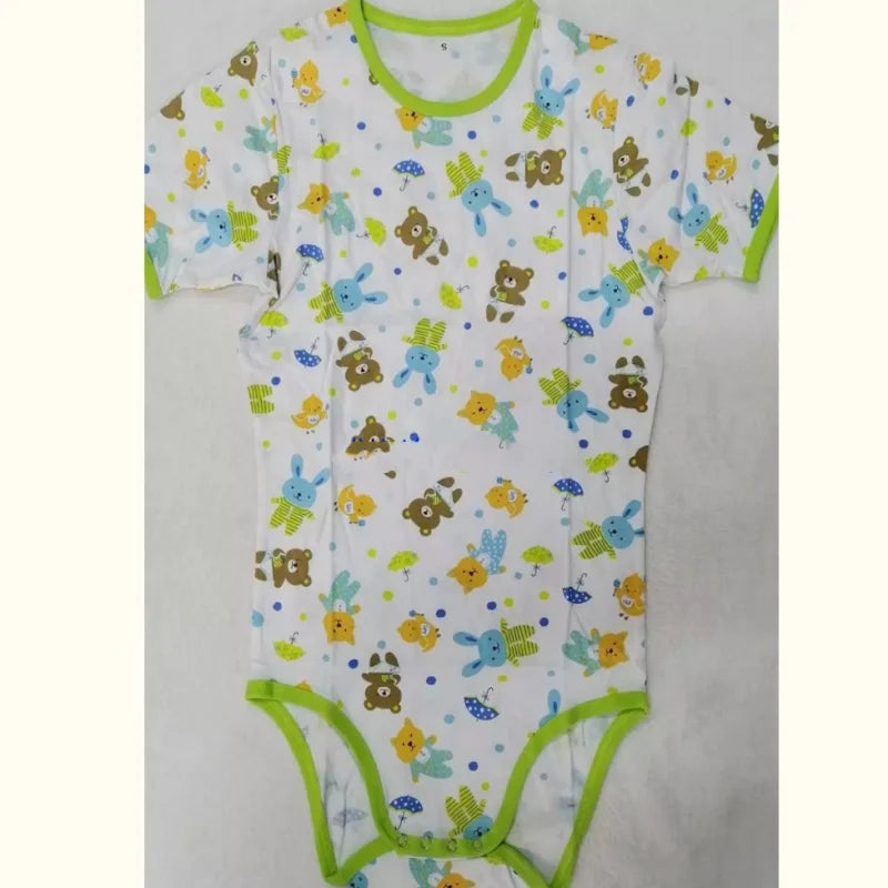 Cute Cartoon Pattern Bodysuit Cotton Snaps Soft Comfortable Onesie small to 6xl