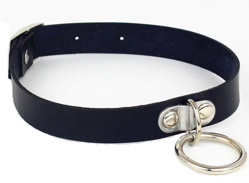 Gothic Pu Leather Choker Necklace Collar Pendant Necklace