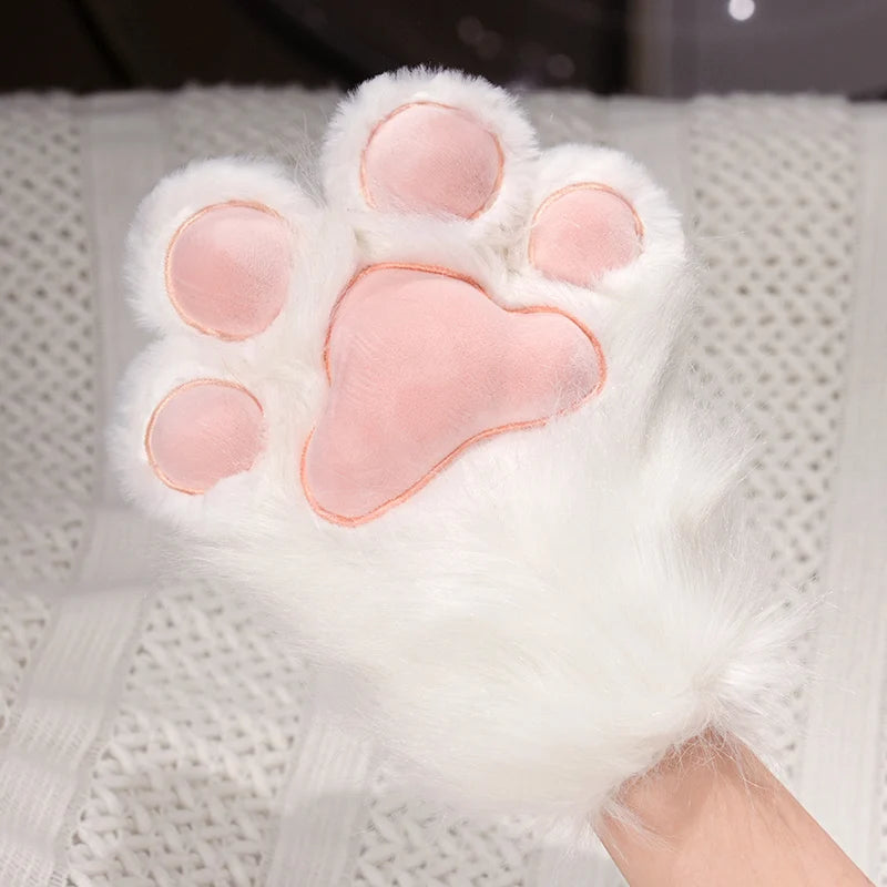 Kawaii Plush Furry Cat Gloves/ Furry Bird Wings or Furry Fox Paws