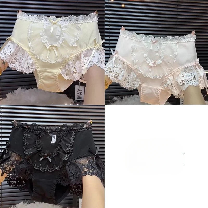 French Princess Lace Bow Panties