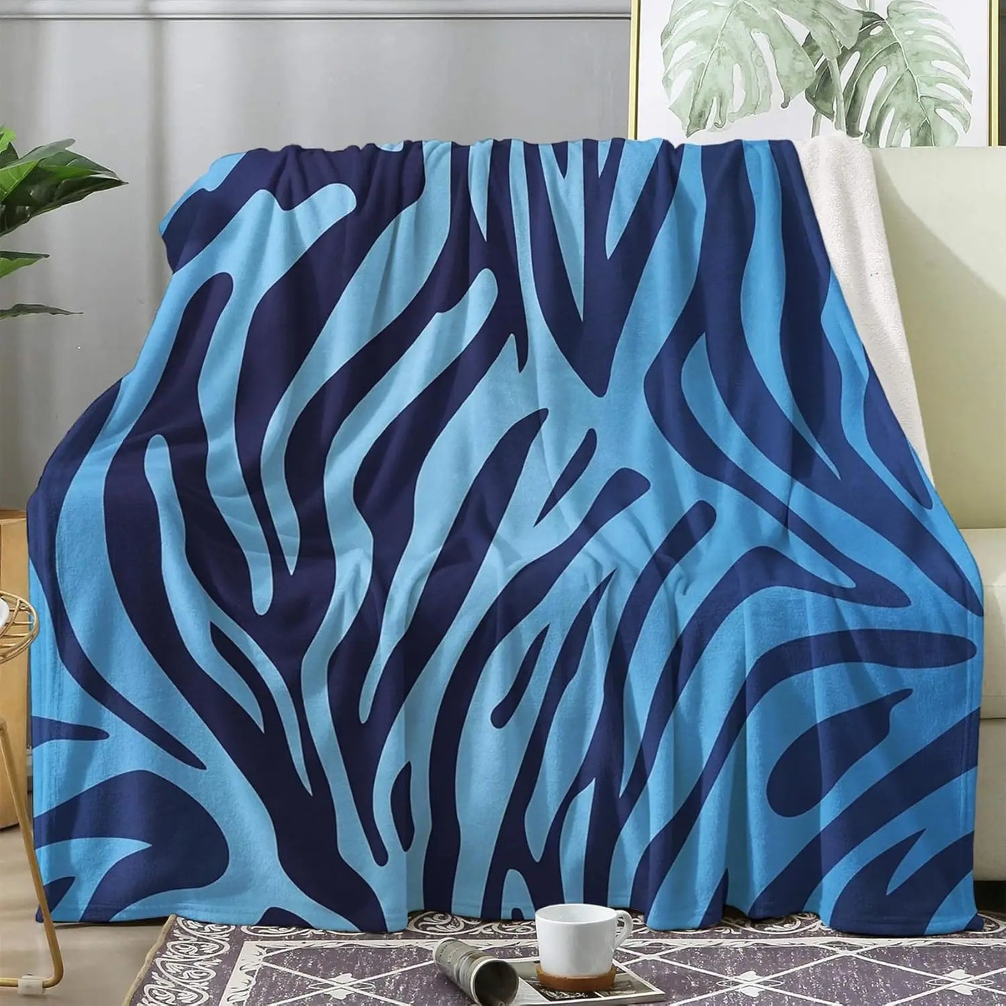 Multi Patterned Fleece Blankets for Couch Bed Sofa- Super Soft