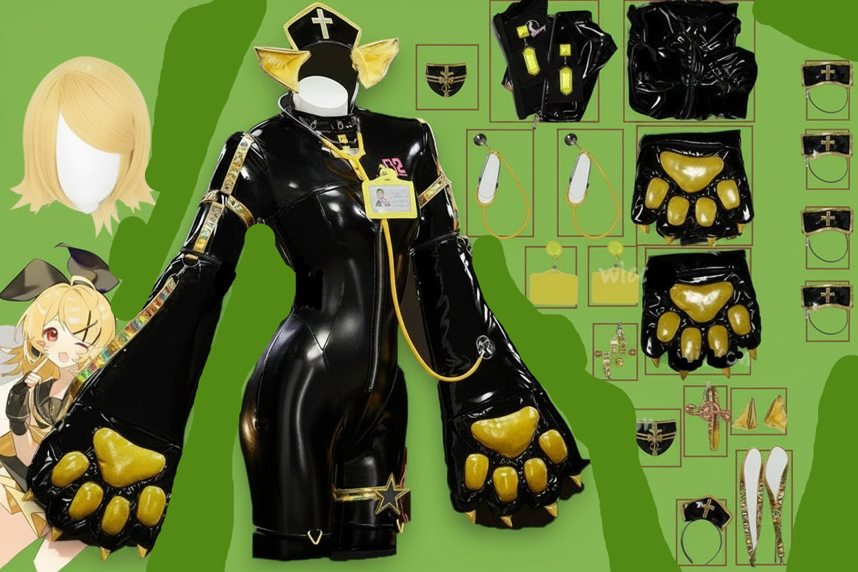 Anime Game Rinin Claw Gloves Cosplay Outfit