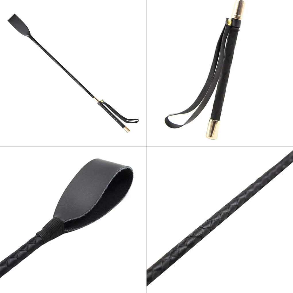 45/54cm Riding Whip  PU Leather Anti-slip Accessory