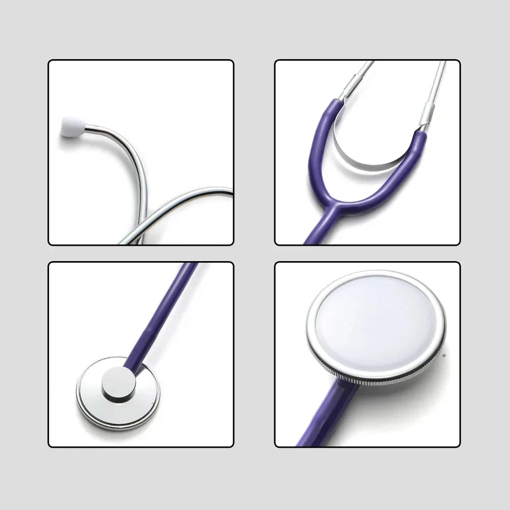 Portable Single Head Stethoscope Professional Medical Equipment Device Student Vet Nurse Clinic