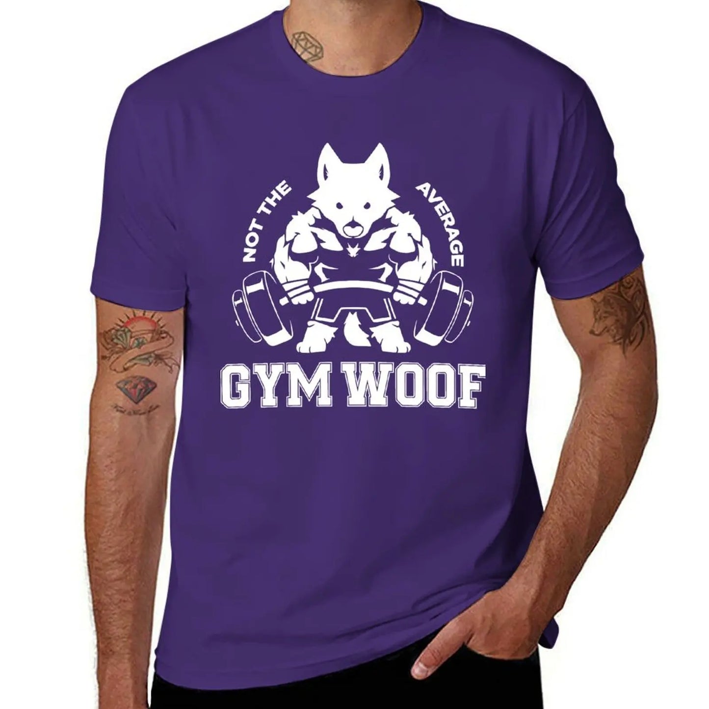 Not the average GYM WOOF T-Shirt Up To 6XL