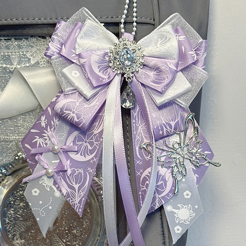 Bow Decoration Anime Pendant DIY Decoration Keychain