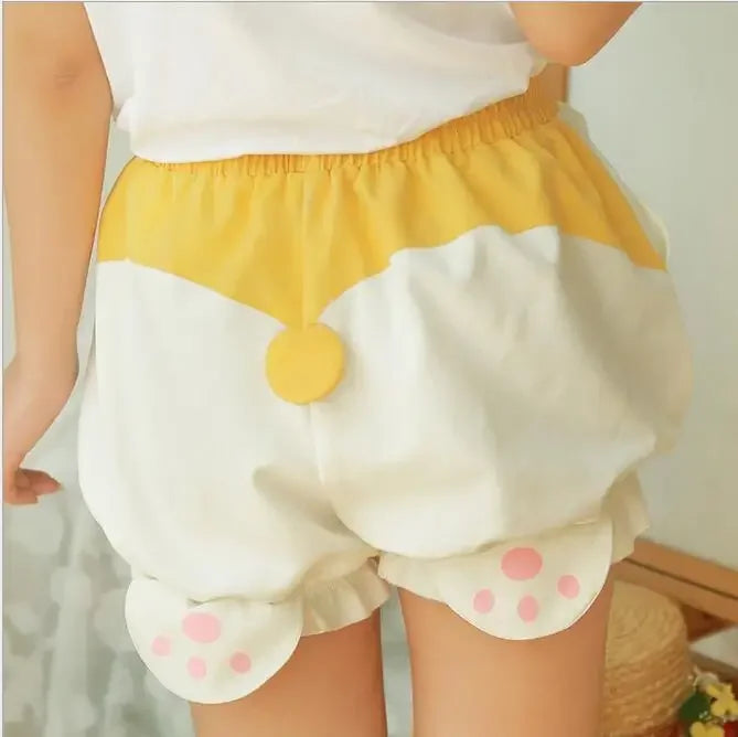 Cute Corgi Butt Shorts Sleep Bottoms Shorts Women