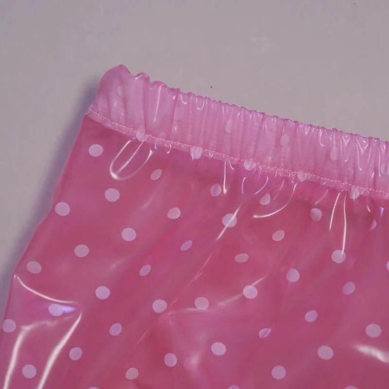 Polka Dot Transparent PVC Underpants ABDL Panties Unisex