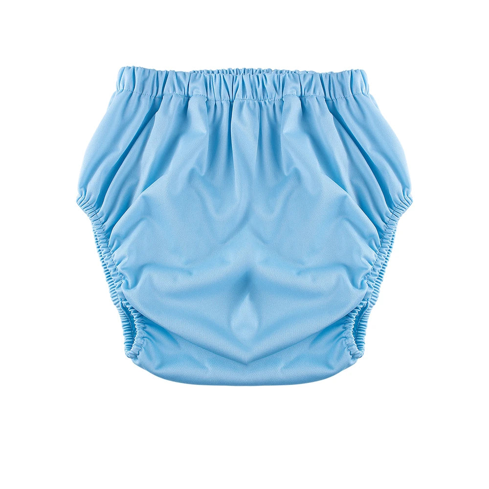 1pc Solid Color Waterproof iaper for Adults Washable Reusable Diaper Care Pants Leak-proof Pants Waterproof Eldly Diaper Cover